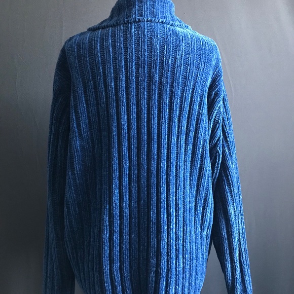 Who Cares Blue Sweater - Picture 2 of 9